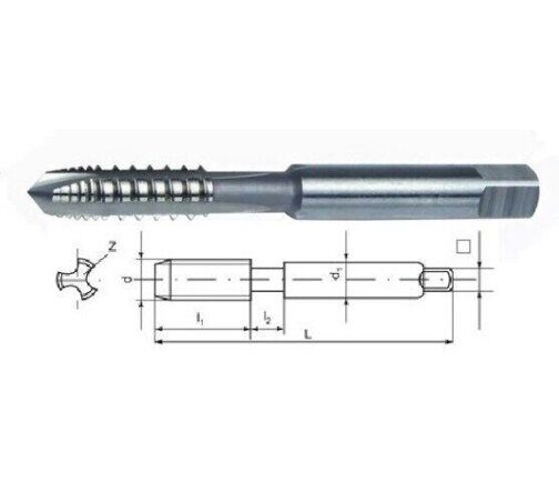 Метчик М20*2,5 шахм.шаг Р6М5 TiN JSD